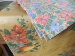 groot vintage tafelzeil kleed tafel servetten katoen france, Antiek en Kunst, Curiosa en Brocante, Ophalen