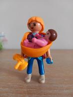 Playmobil mama met baby in draagzak met knuffel, Ophalen of Verzenden, Zo goed als nieuw, Complete set