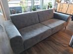 Mooie 3-zits bank,  kleur blauwgrijs, Ophalen, Driepersoons, 75 tot 100 cm, Zo goed als nieuw