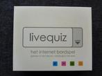 Livequiz - het internet bordspel (blijft altijd up to date!), Hobby en Vrije tijd, Gezelschapsspellen | Bordspellen, Nieuw, Ophalen of Verzenden