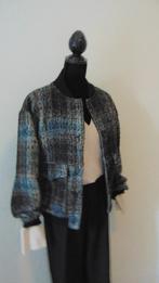 Warm kort wollen winter jasje La fee maraboutee maat 40, Maat 38/40 (M), La Fee Maraboutee, Blauw, Ophalen of Verzenden