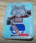 Speld Rusland (USSR, CCCP) - WK IJshockey 1986 in Moskou, Ophalen of Verzenden, Gebruikt, Sport, Speldje of Pin