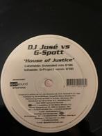 DJ José vs G-Spott - House of Justice 12" PROMO, Ophalen of Verzenden, Zo goed als nieuw, 12 inch, Techno of Trance