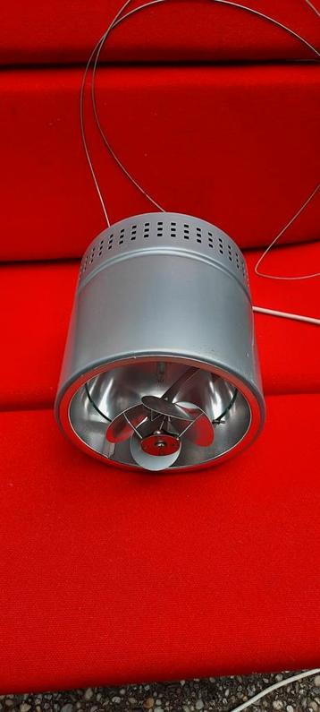 Metalen industriële hanglamp zilverkleurig gespoten metaal beschikbaar voor biedingen