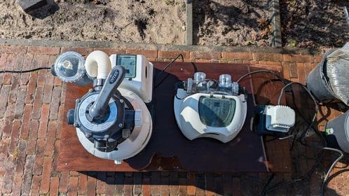 Intex Zandfilter en Intex Krystal Clear Zoutwater, Tuin en Terras, Zwembad-toebehoren, Zo goed als nieuw, Ophalen