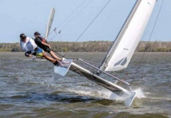 Nacra 5.8 Catamaran, met wat werk., Watersport en Boten, Zeilen en Zeiltoebehoren, Gebruikt, Grootzeil, 15 tot 30 m², 3 tot 6 meter