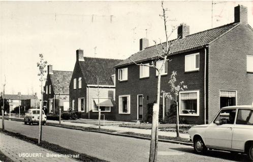 Usquert, Biewemastraat - auto - ongelopen, Verzamelen, Ansichtkaarten | Nederland, Ongelopen, 1920 tot 1940, Ophalen of Verzenden