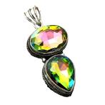 hanger mystic topaas,-, Verzenden, Nieuw, Met edelsteen, Zilver