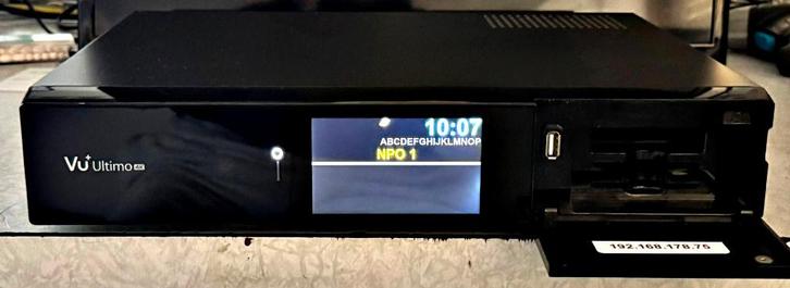 VU+ Ultimo 4K Satelliet ontvanger, Audio, Tv en Foto, Schotelantennes, Gebruikt, (Schotel)antenne, Overige merken, Ophalen of Verzenden