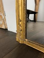 Spiegel Frans antiek verguld goud, Antiek en Kunst, Antiek | Spiegels, Ophalen of Verzenden