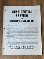 1941 Studebaker Confidential Preview brochure, Boeken, Verzenden, Zo goed als nieuw, Overige merken