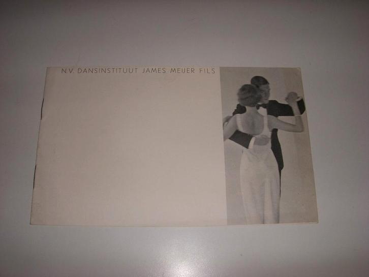 LUXE folder Dansinstituut James meijer Fils A'dam jaren 30, Boeken, Catalogussen en Folders, Zo goed als nieuw, Folder, Ophalen of Verzenden