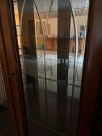 Buffetkast Kersenhout met Geslepen Glas, Ophalen, Gebruikt, 100 tot 150 cm, 150 tot 200 cm