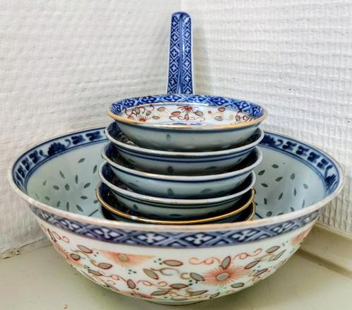 Chinees rijstkorrel porselein, Antiek en Kunst, Antiek | Porselein, Ophalen of Verzenden