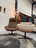 Nieuw Rolf Benz 586 Fauteuil met Hocker Stof leer Stoel Poef, Nieuw, 75 tot 100 cm, Ophalen of Verzenden, Stof