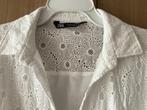 Wit broderie bloesje. mt L.    Koopje!!, Verzenden, Wit, Zara!, Maat 42/44 (L)