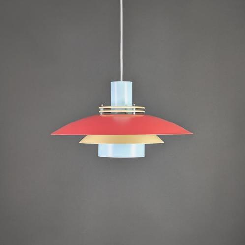 Toplamper Leto, unieke lamp met rood, blauw, geel, vintage, Antiek en Kunst, Antiek | Lampen, Ophalen of Verzenden