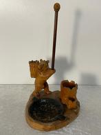 Zwarte Woud Beer met bakjes en fakkel, Antiek en Kunst, Ophalen of Verzenden