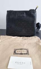 GUCCI Classic Vintage schoudertas messenger tas zwart, Ophalen of Verzenden, Leer, Zwart