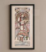 Alphonse Mucha Poster Art Nouveau Print Bosnië, Antiek en Kunst, Ophalen of Verzenden