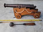 Prachtige Antieke replica v scheeps kanon bronzen loop 35cm, Verzamelen, Eu, Eu, Overige typen, Ophalen of Verzenden