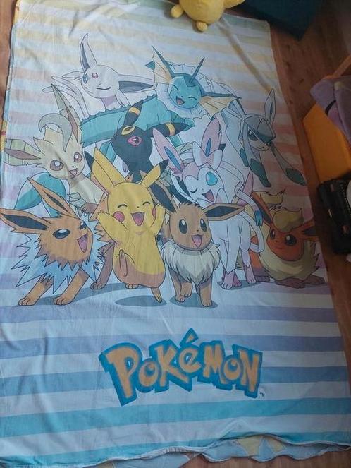 1 persoons pokemon dekbedovertrek, Kinderen en Baby's, Kinderkamer | Beddengoed, Gebruikt, Dekbedovertrek, Jongetje of Meisje