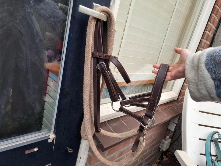 ZGAN Bitloos hoofdstel COB/FULL, Dieren en Toebehoren, Paarden en Pony's | Hoofdstellen en Tuigage, Zo goed als nieuw, Overige soorten