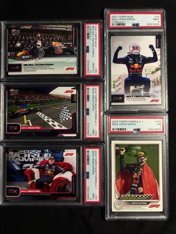 5-delige Set (B) Topps F1 kaarten van Max Verstappen beschikbaar voor biedingen