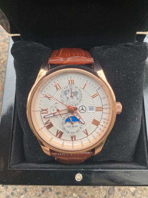 Aangeboden Mercedes Benz classic rose gold edition horloge