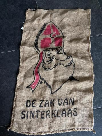 Juten zak van Sinterklaas  beschikbaar voor biedingen