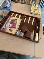 Backgammon in luxe leren koffer zgan, Hobby en Vrije tijd, Gezelschapsspellen | Bordspellen, Ophalen of Verzenden, Zo goed als nieuw