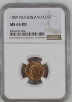 Juliana. 1 Cent 1959 MS66 RD NGC, Postzegels en Munten, Munten | Nederland, Ophalen of Verzenden, Koningin Juliana, 1 cent, Losse munt