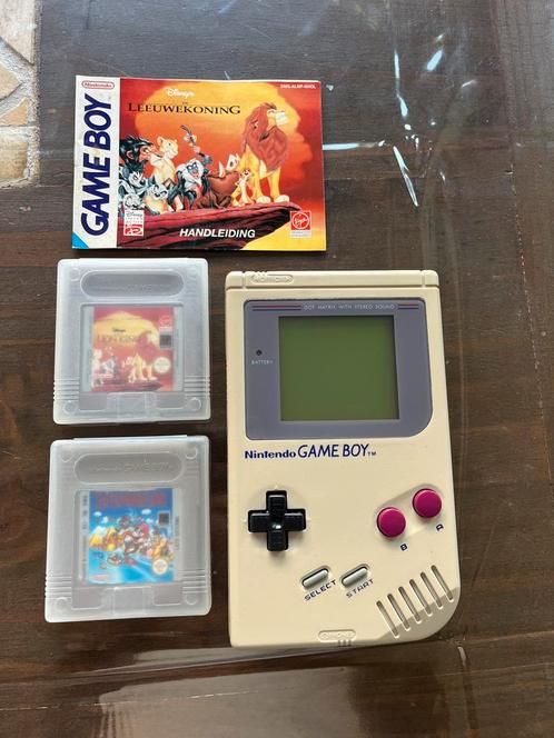 Nintendo Game Boy Classic met 2 spellen, Spelcomputers en Games, Games | Nintendo Game Boy, Gebruikt, Avontuur en Actie, 1 speler