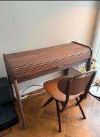 Bureau Barbier van Zuiver met Roldeur in walnoot, Huis en Inrichting, Bureaus, Ophalen, Zo goed als nieuw, Bureau