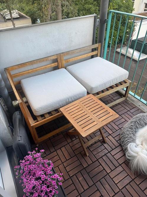 Tuinmuebel, Tuin en Terras, Tuinsets en Loungesets, Gebruikt, Tuinset, Hout, 2 zitplaatsen, Bank, Ophalen