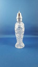 Vintage kristallen strooibus strooi fles, dop plastic. 6C10, Tweedehands verkoop, Tweedehands verkoop, Gebruikt, Ophalen of Verzenden