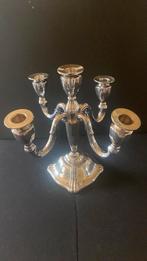 Verzilverde Kandelaar 4- arms, Ophalen of Verzenden