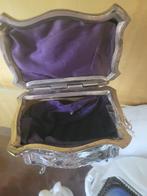 Oud sierlijk metalen sieraden kistje, Antiek en Kunst, Ophalen of Verzenden