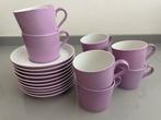 Arzberg Tric Lila Espresso Kop en Schotel Set - Nieuwstraat, Ophalen of Verzenden, Zo goed als nieuw, Effen, Kop(pen) en/of Schotel(s)