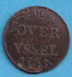 (KC53) Nederland Overijssel duit 1765, Postzegels en Munten, Munten | Nederland, Verzenden, Vóór koninkrijk, Overige waardes, Losse munt