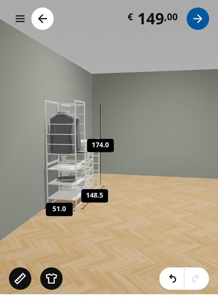 Ikea Jonaxel Kast Systeem, Huis en Inrichting, Kasten | Kledingkasten, Zo goed als nieuw, Minder dan 100 cm, 50 tot 100 cm, 25 tot 50 cm