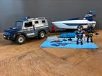 Playmobil Politietruck, speedboot incl. onderwatermotor 5187, Ophalen of Verzenden, Gebruikt, Complete set