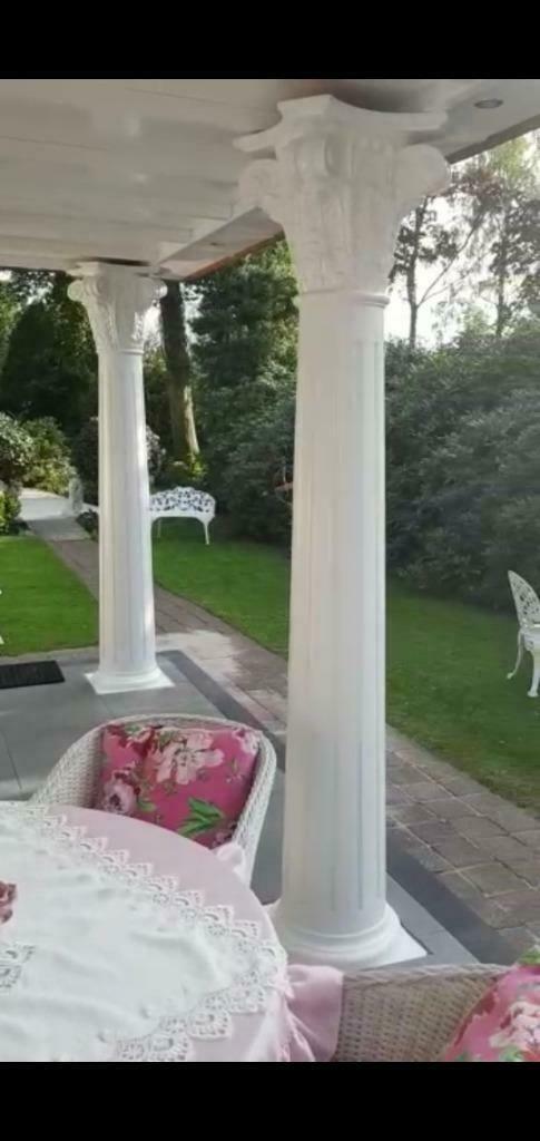 Nostalgische hout hand gemaakt zuil 250 cm hoog, Huis en Inrichting, Woonaccessoires | Zuilen en Pilaren, Nieuw, Ophalen