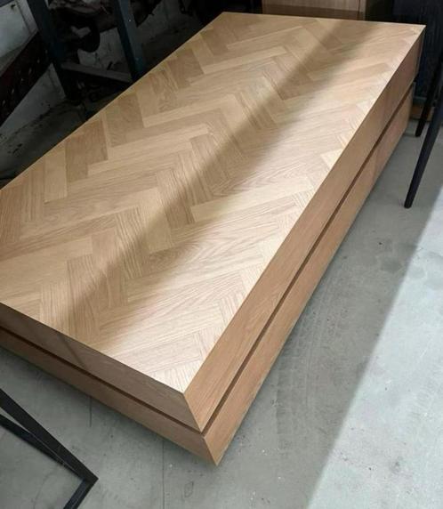 Richmond blank bone visgraat salontafel blok 150 cm, Tuin en Terras, Tuintafels, Nieuw, Hout, Ophalen