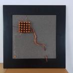 3D wandobject, koper, keramiek, hout, Ophalen