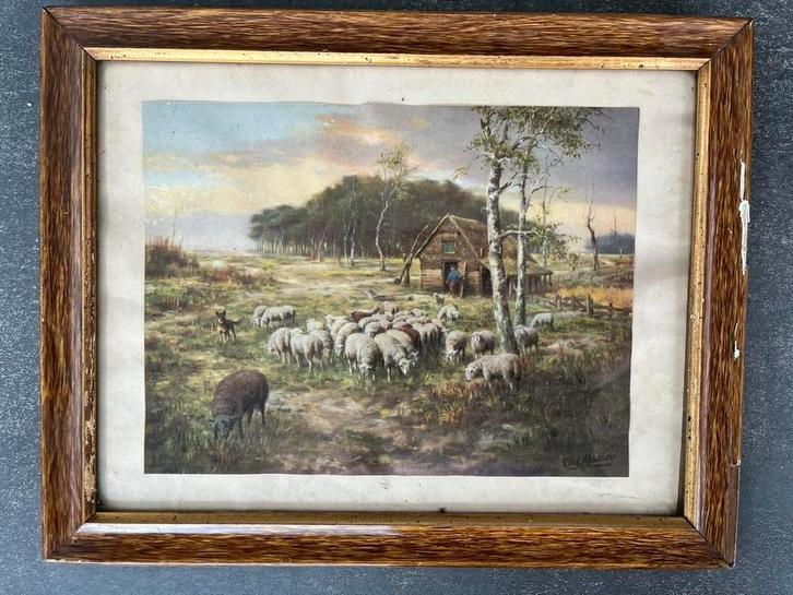 Dirk Meesters schaapherder, Antiek en Kunst, Kunst | Schilderijen | Klassiek, Ophalen of Verzenden