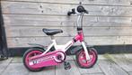 Kinderfiets | Hudora | Roze/Wit, Ophalen, Gebruikt, Minder dan 16 inch, Hudora
