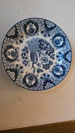Delfts Blauw Bord - Pauw, Antiek en Kunst, Antiek | Wandborden en Tegels, Ophalen of Verzenden