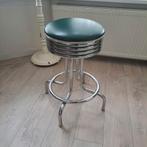 Bel Air retro kruk donkergroen, Huis en Inrichting, 1 kruk, Ophalen, Zo goed als nieuw, 60 tot 90 cm