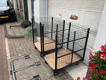2x heavy duty transportkarren beschikbaar voor biedingen